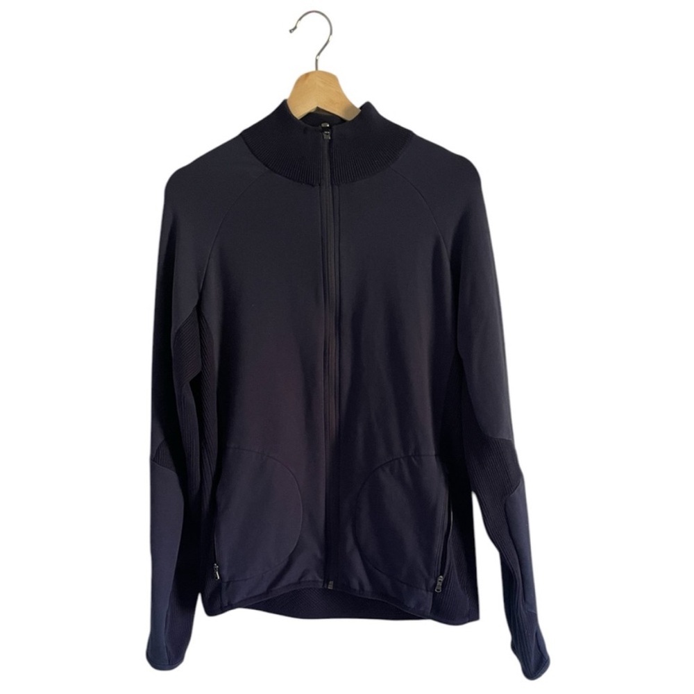 RLX Ralph Lauren navy full zip cotton blend lightweight golf jacket men’s medium